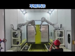 Techfly-verfrobots op wagen met zij 7th-axis voor 5 zijden